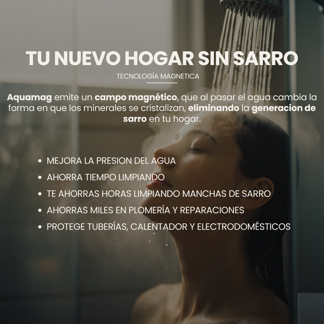 Barra Magnética Antisarro AquaMag® | Adiós al Sarro en tu Hogar