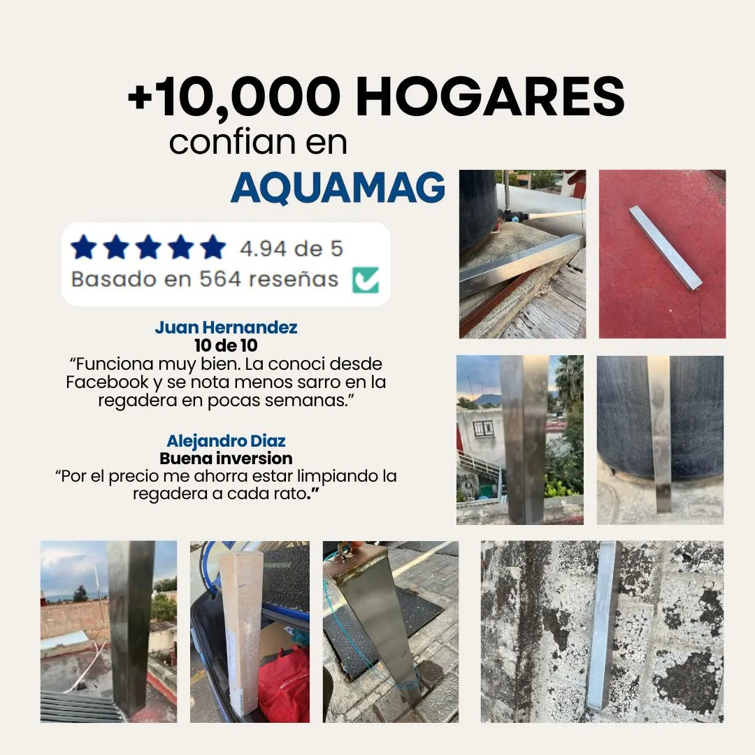 Barra Magnética Dual: Atrapa + Antisarro AquaMag®