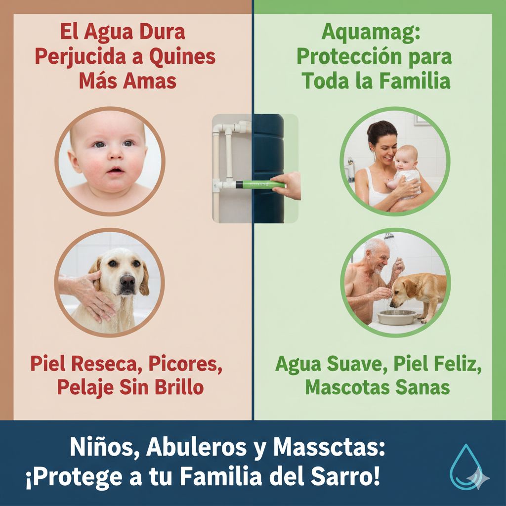 Niños, Abuelos y Mascotas: El Sarro del Agua y la Protección de tu Familia Completa