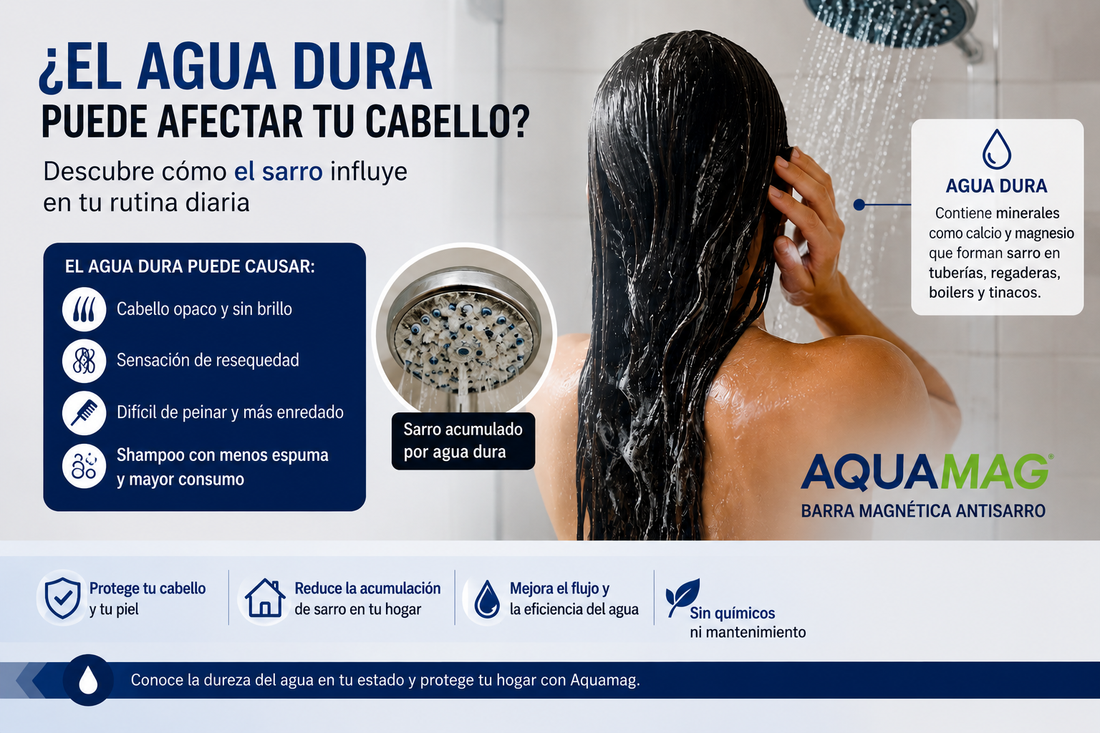 ¿El agua dura puede afectar tu cabello? Descubre cómo el sarro influye en tu rutina diaria