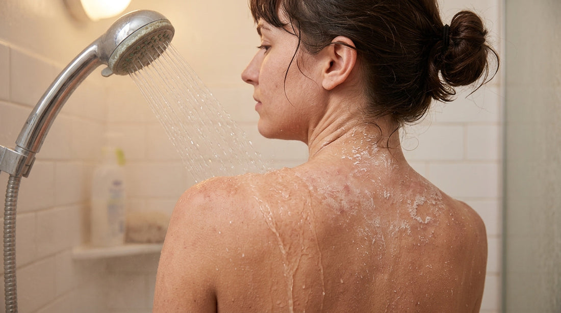 por qué algunas personas notan más residuos después de bañarse