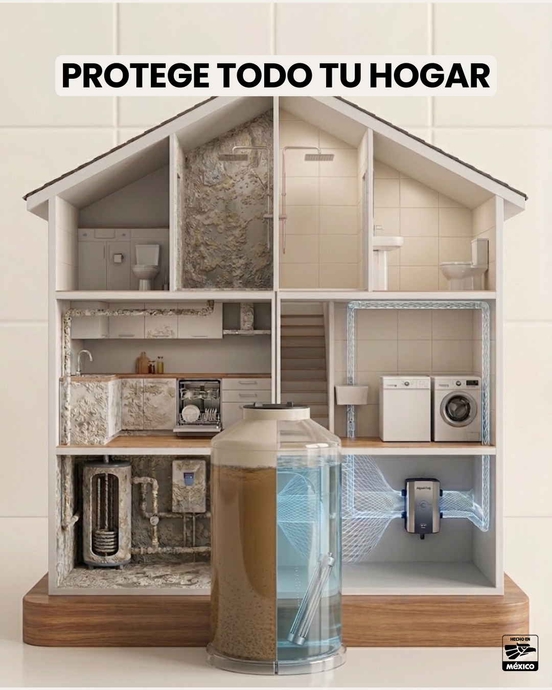 Barra magnética Dual: Atrapa + antisarro AquaMag®