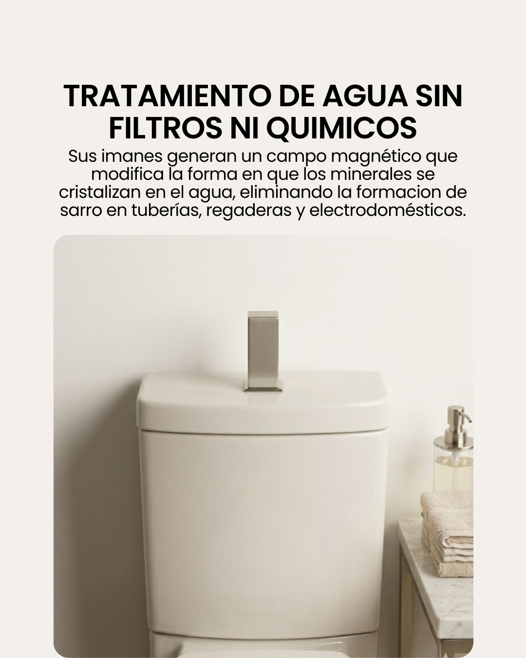Barra magnética antisarro WC | AquaMag®