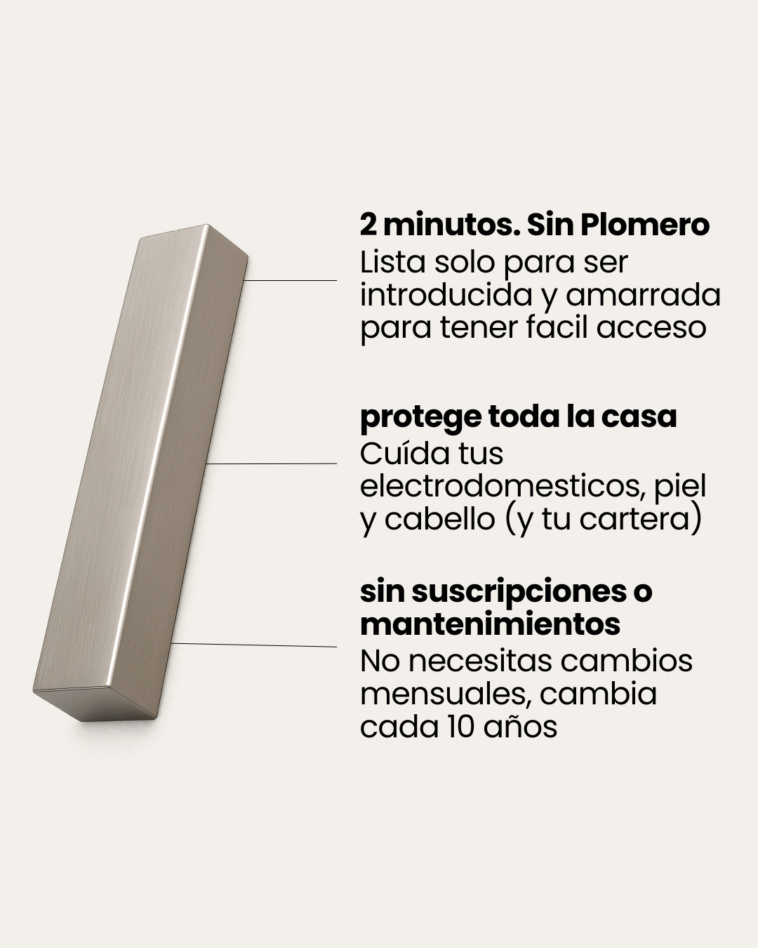 Barra magnética Dual: Atrapa + antisarro AquaMag®
