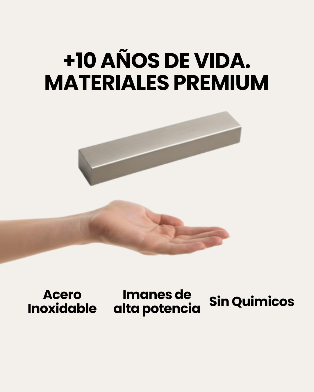 Barra magnética Dual: Atrapa + antisarro AquaMag®