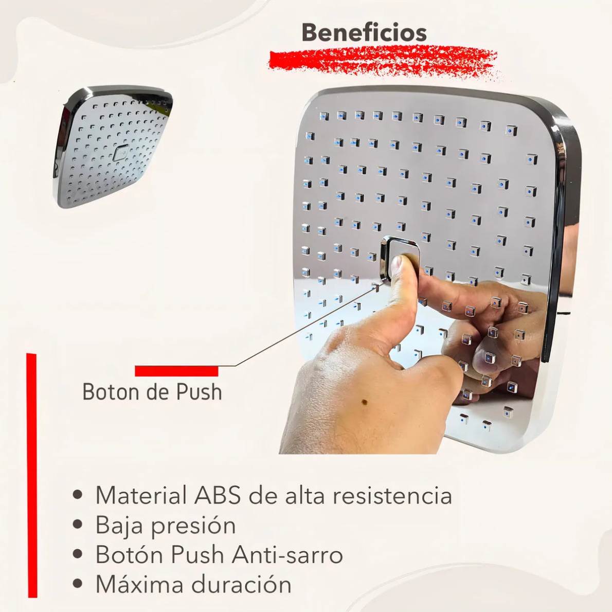 Regadera Antisarro 2.0- Alta Presión para Agua Dura | Aquamag